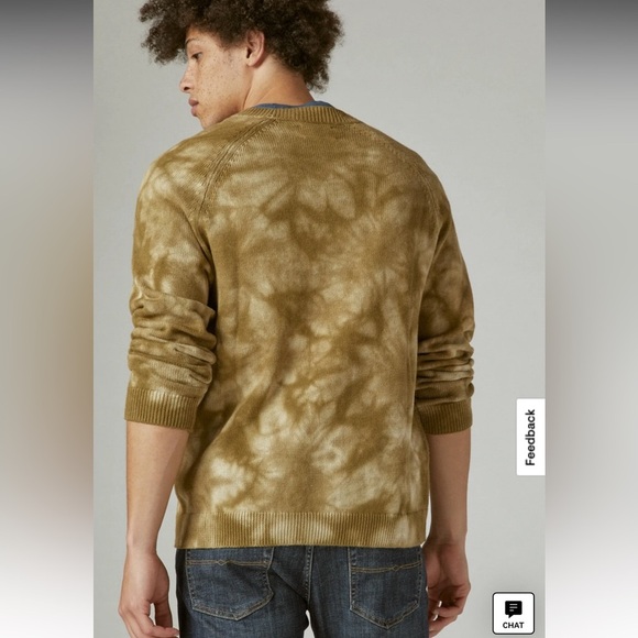 NWT Lucky Brand Shibori Tie Dye Crew Neck Sweater - Picture 9 of 9